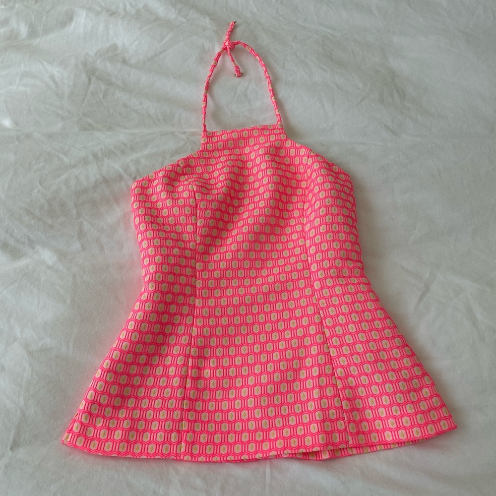 Lilly Pulitzer Pink Halter Top Size 0
